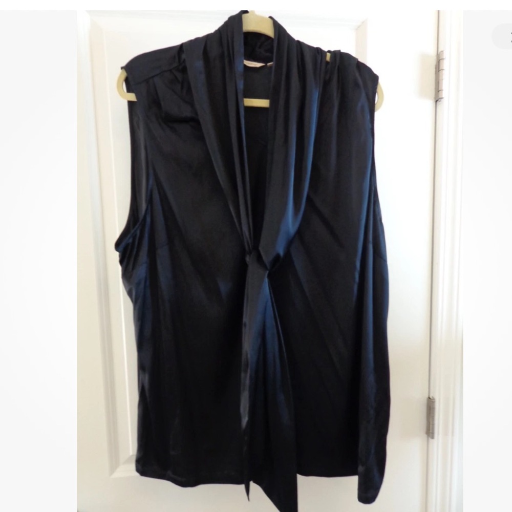 Soft Surroundings Midnight Blue Gathered Top